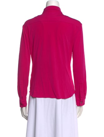 Dries Van Noten Long Sleeve Button-Up Top