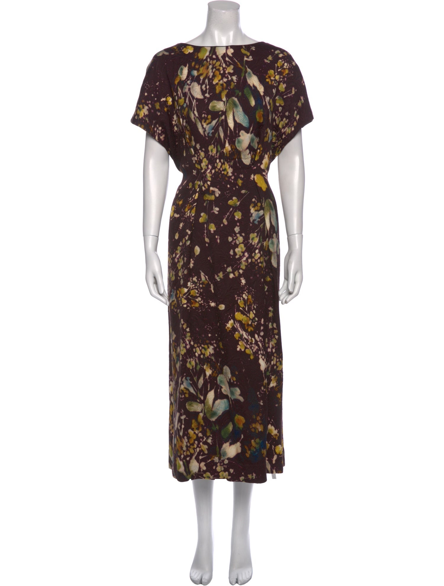 Dries Van Noten Floral Print Long Dress