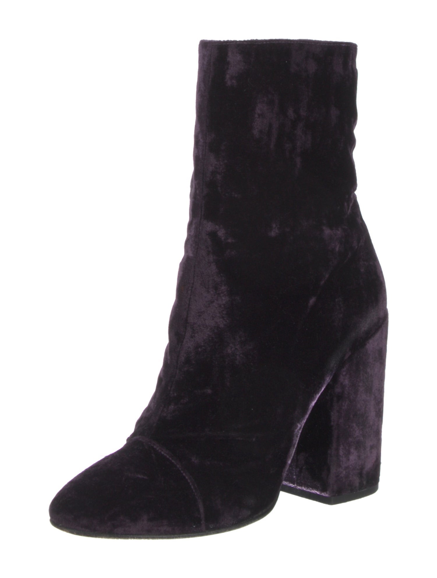 Dries Van Noten Velvet Boots