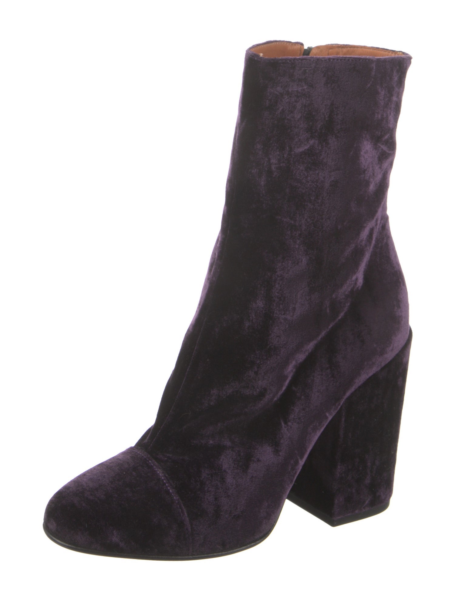 Dries Van Noten Velvet Boots