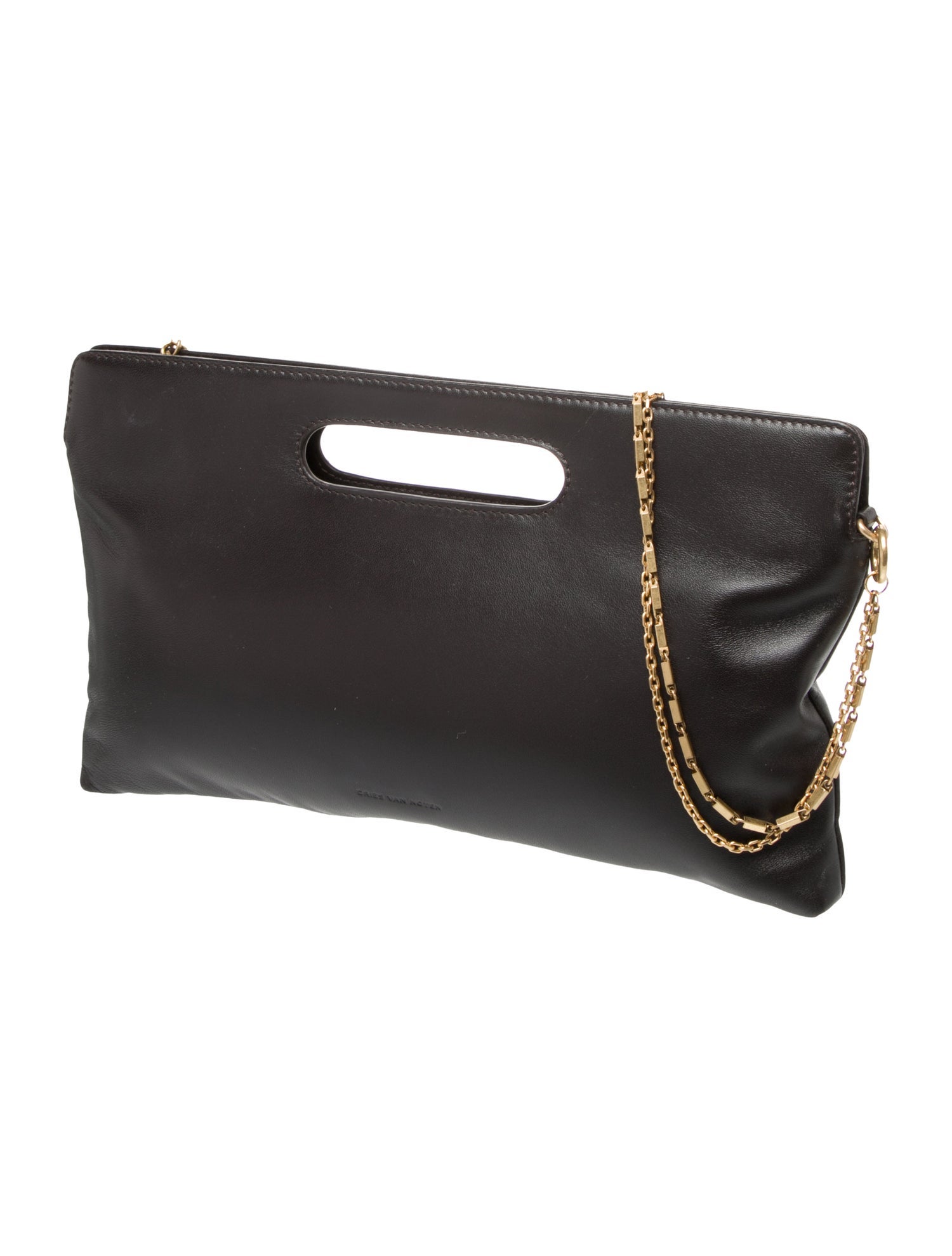 Dries Van Noten Leather Top Handle Bag
