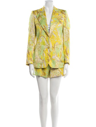 Dries Van Noten Floral Print Short Set