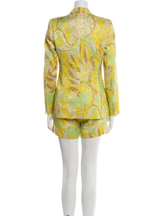 Dries Van Noten Floral Print Short Set