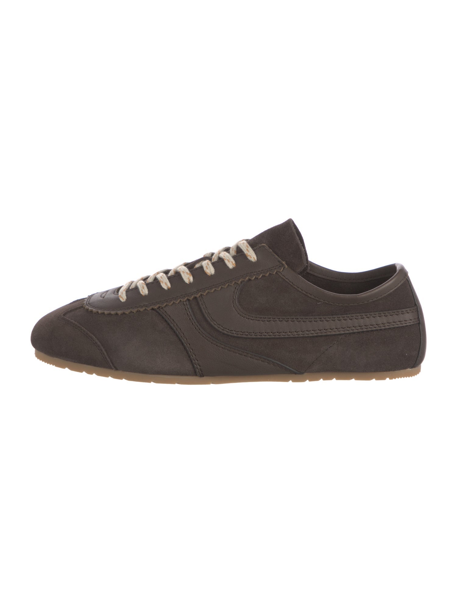 Dries Van Noten Suede Scalloped Accent Sneakers