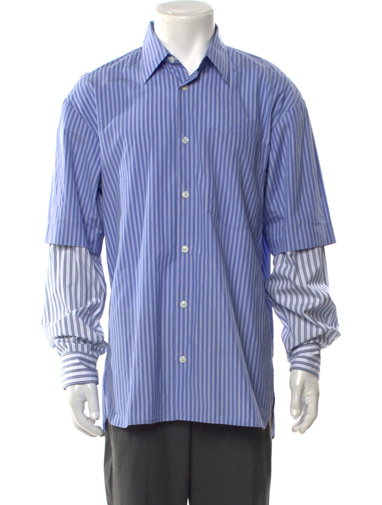 Dries Van Noten Striped Long Sleeve Shirt