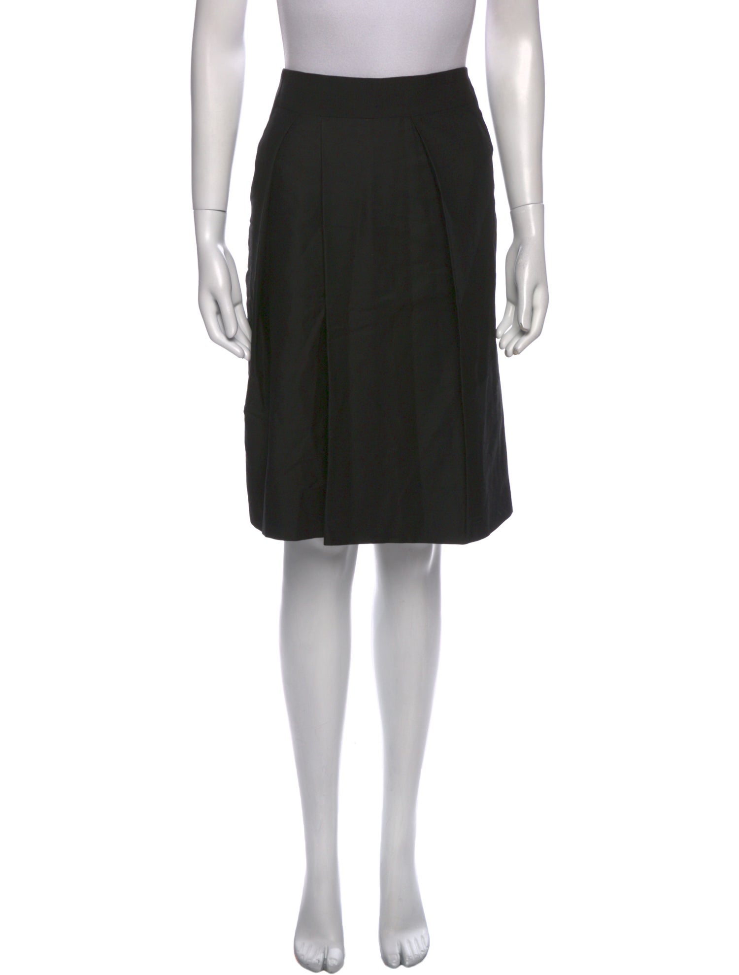 Dries Van Noten Wool Knee-Length Skirt