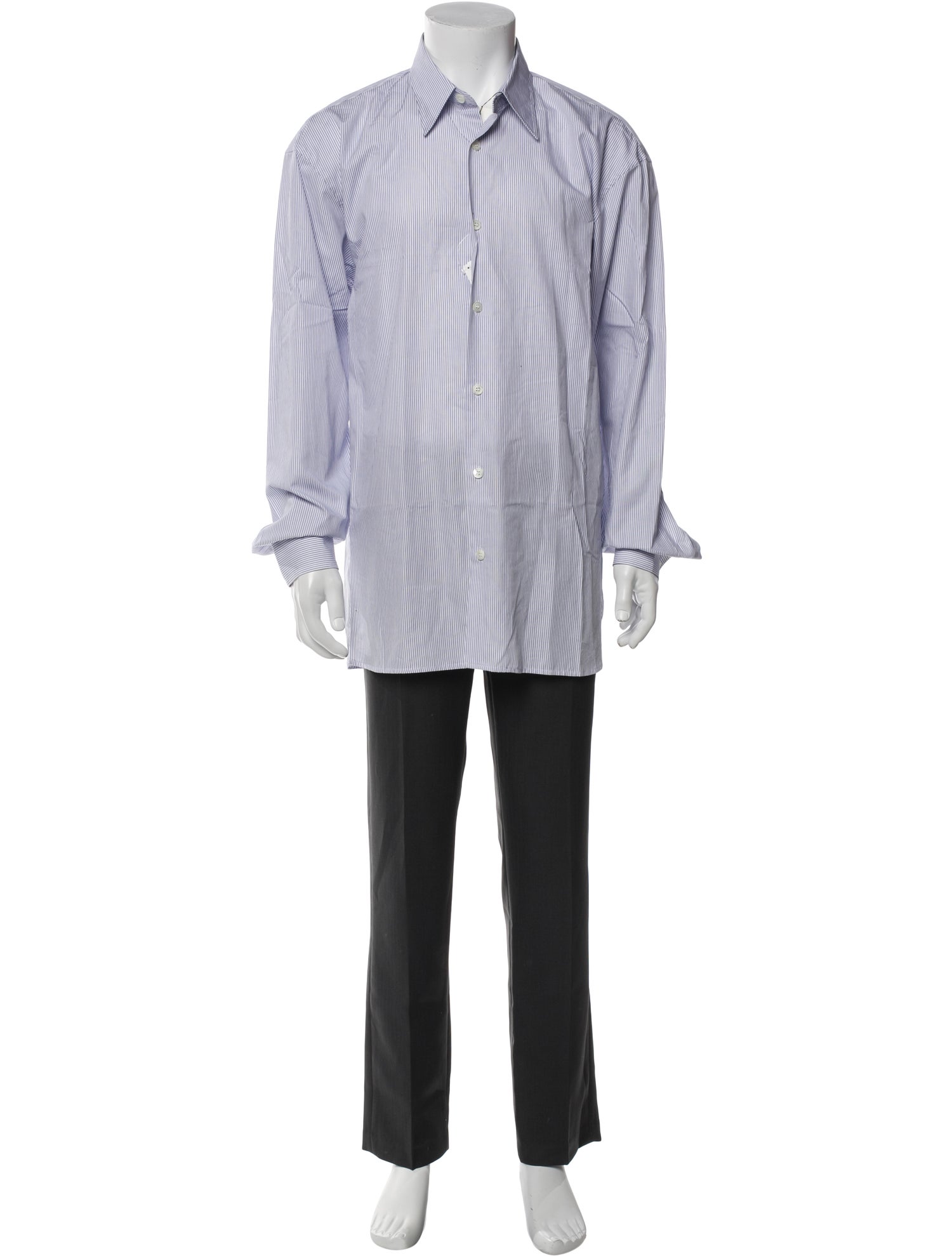 Dries Van Noten Striped Long Sleeve Dress Shirt w/ Tags