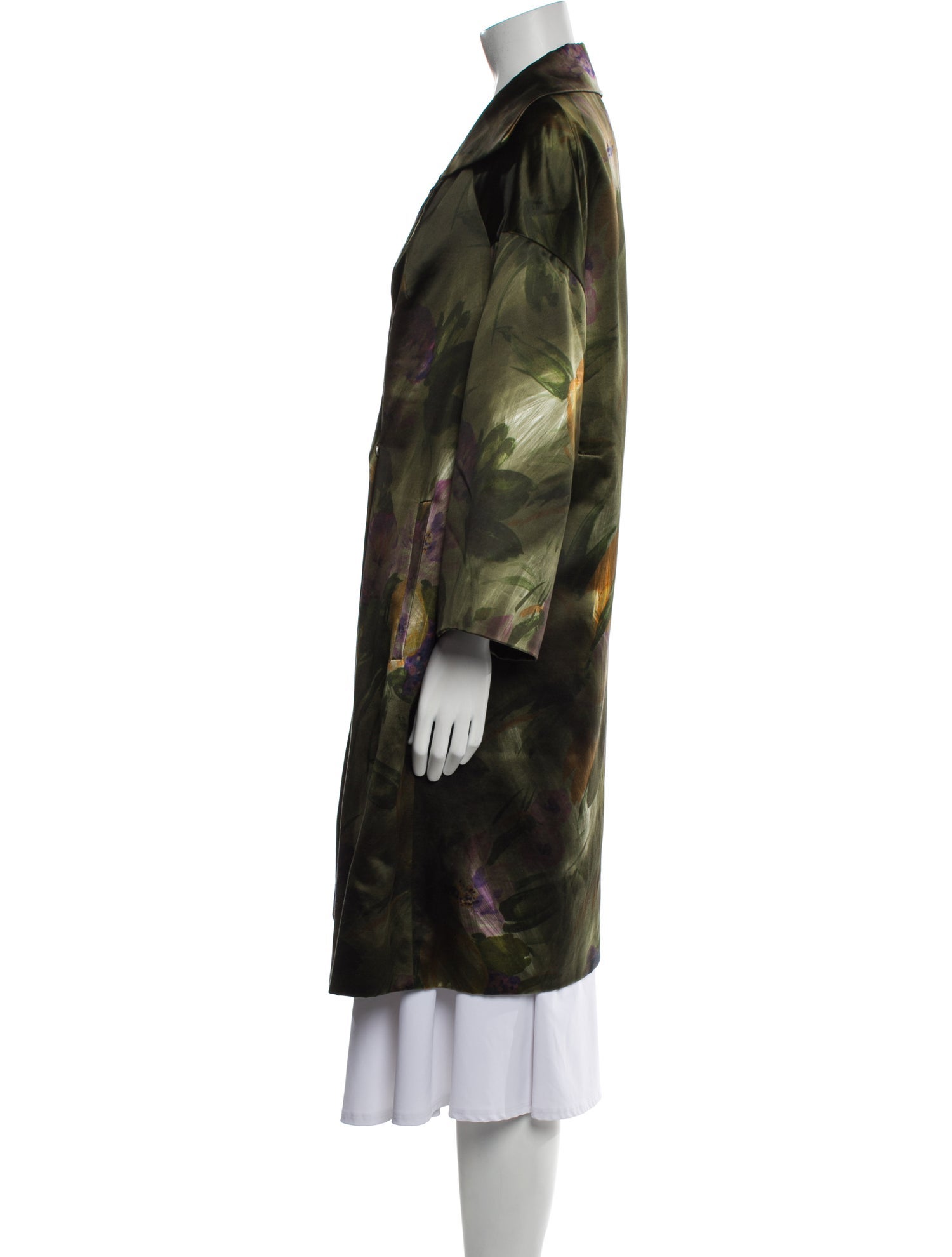 Dries Van Noten Floral Print Coat