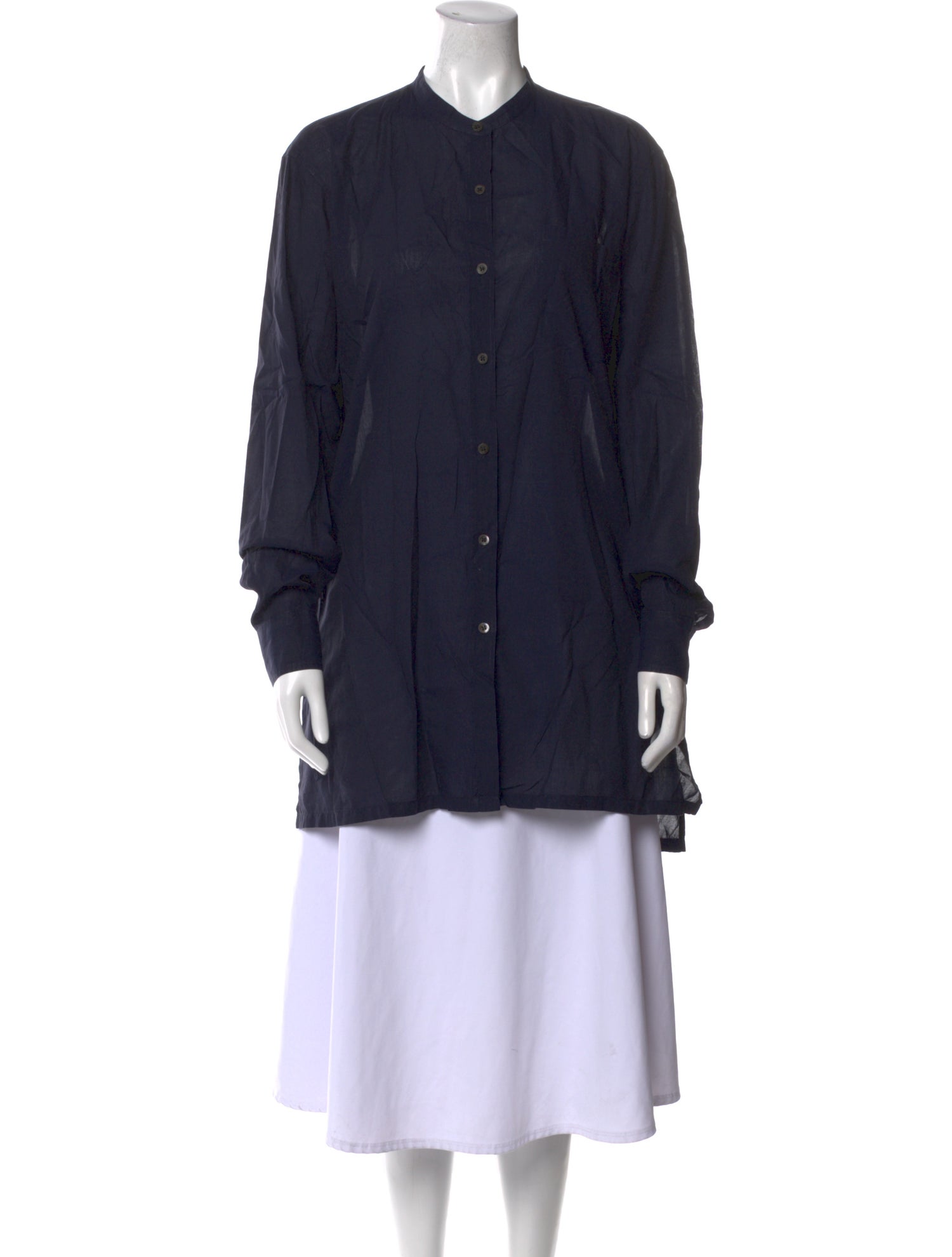 Dries Van Noten Mock Neck Long Sleeve Tunic