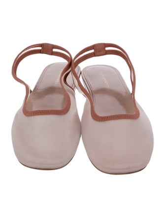 Dries Van Noten Mesh Slingback Flats