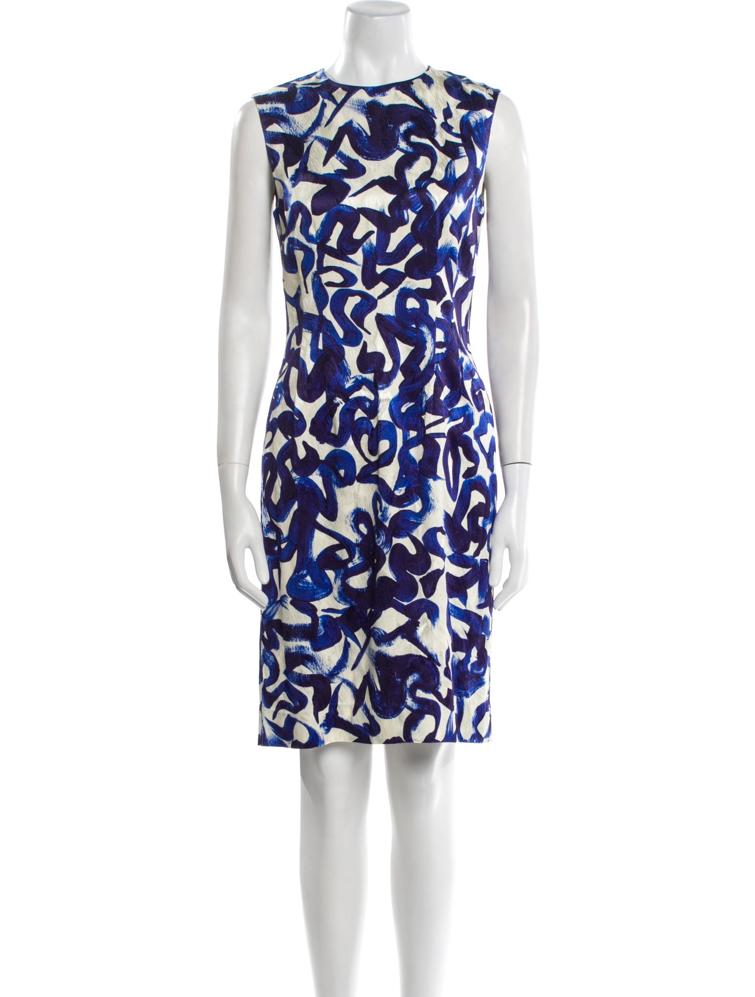 Dries Van Noten Silk Knee-Length Dress