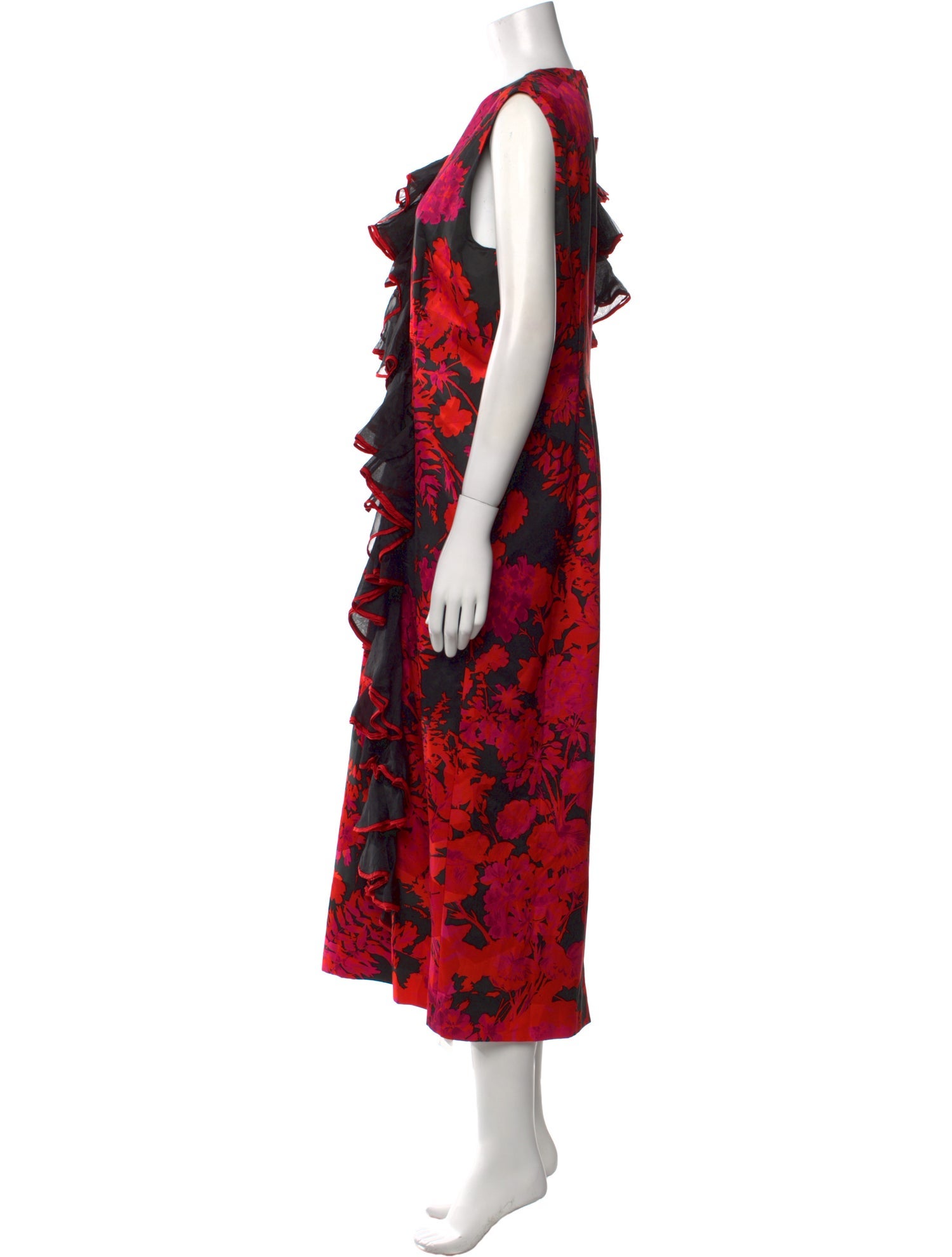 Dries Van Noten Floral Print Long Dress
