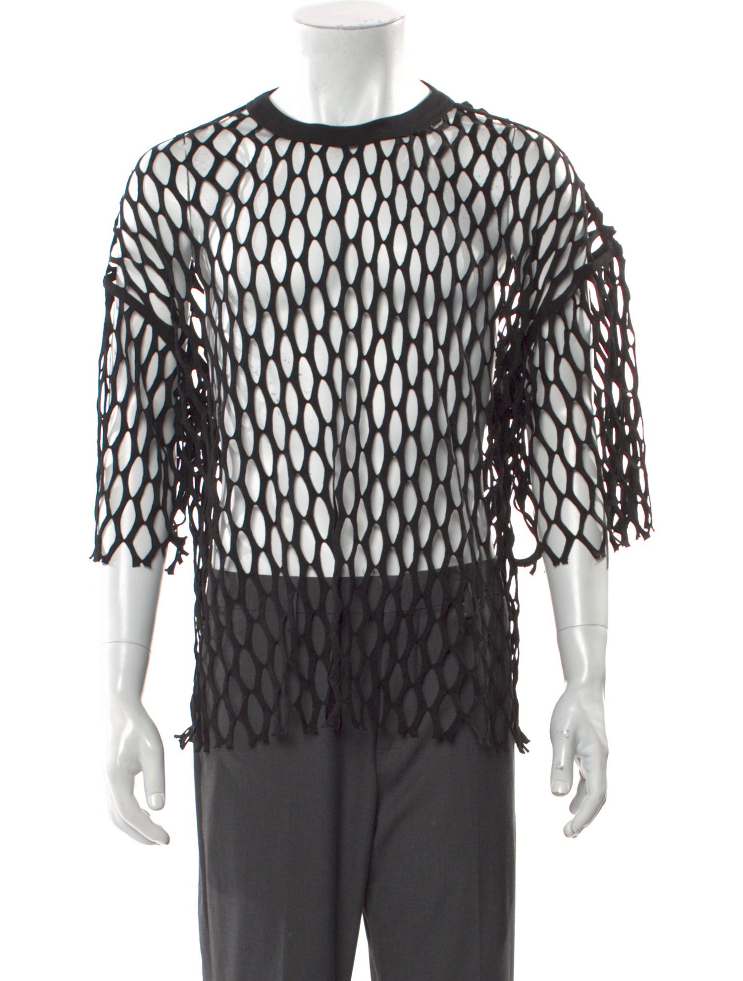 Dries Van Noten Crew Neck Three-Quarter Sleeve T-Shirt