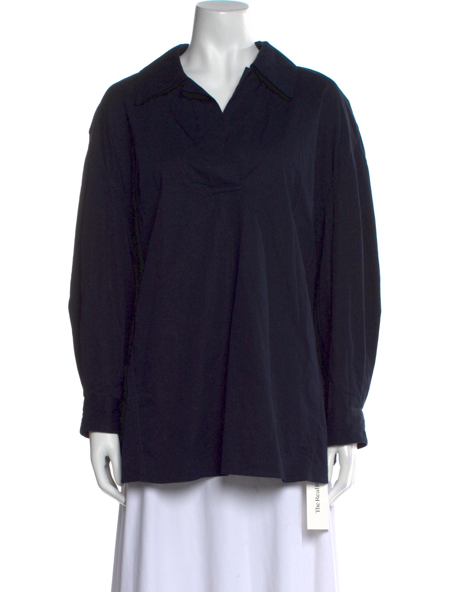 Dries Van Noten Cowl Neck Long Sleeve Blouse