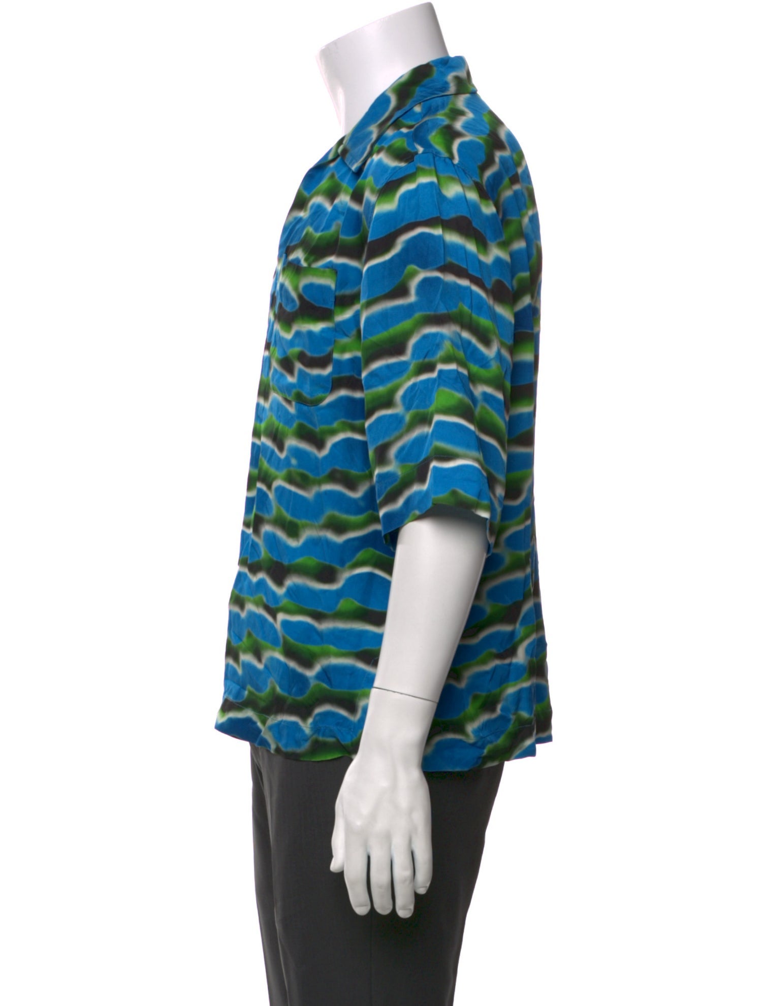 Dries Van Noten Printed Short Sleeve Shirt