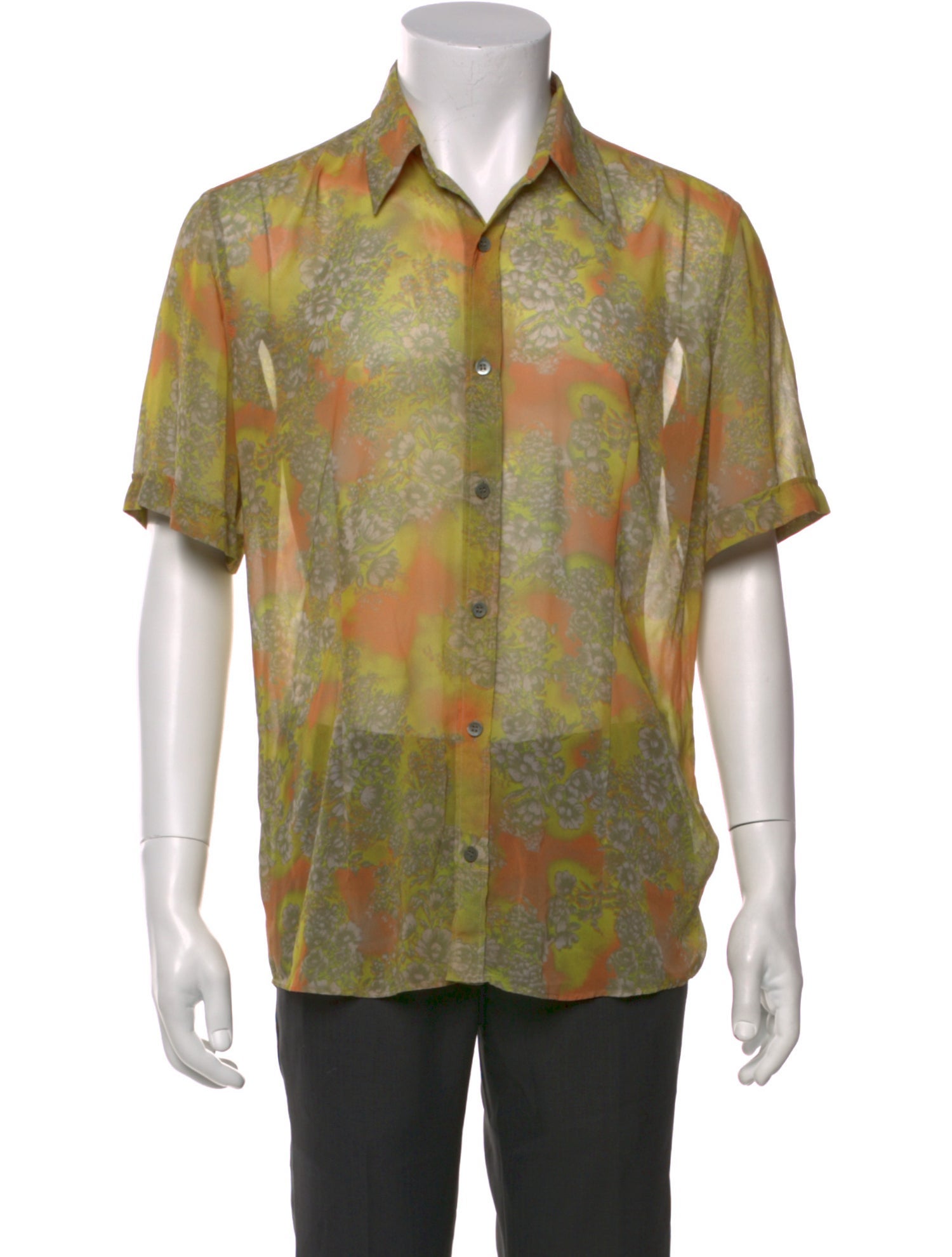 Dries Van Noten Printed Short Sleeve Shirt