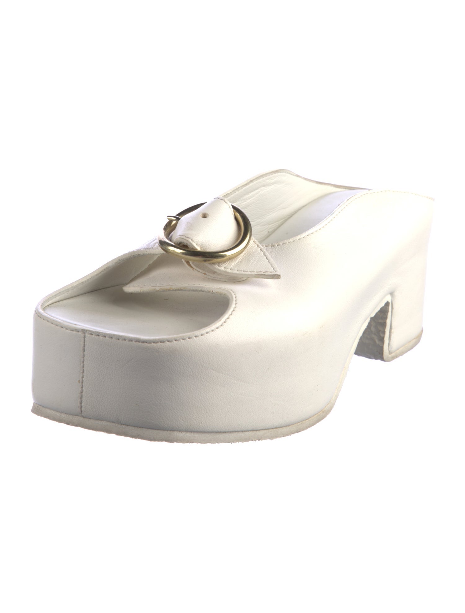 Dries Van Noten Leather Slides