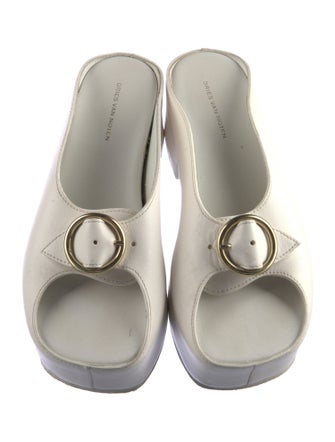 Dries Van Noten Leather Slides