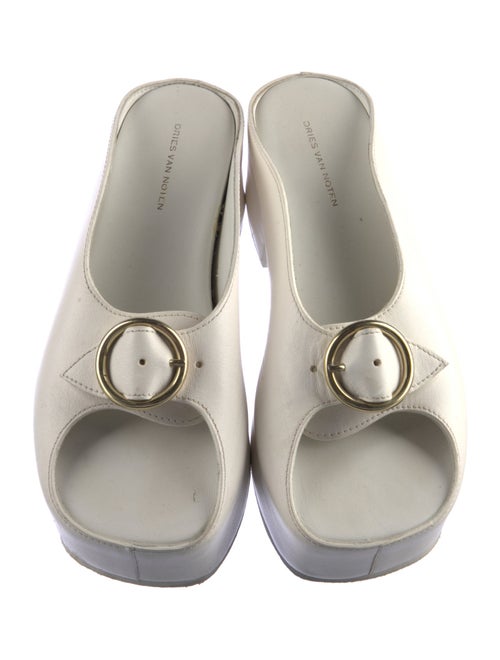 Dries Van Noten Leather Slides