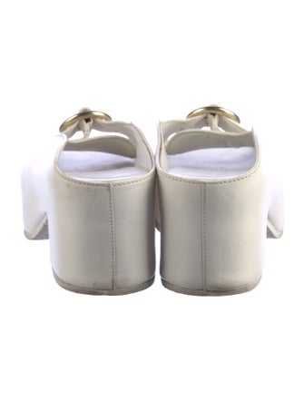 Dries Van Noten Leather Slides