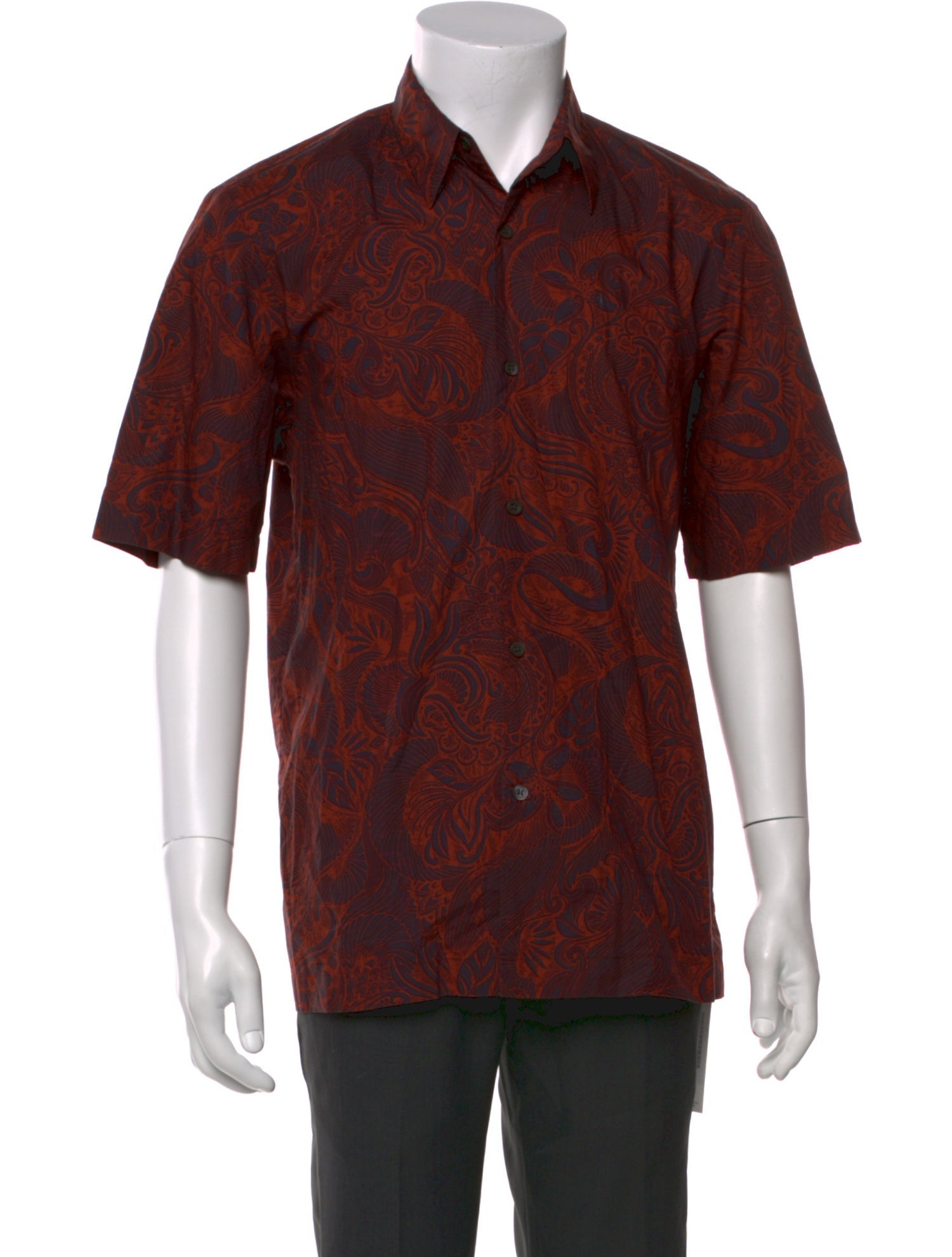 Dries Van Noten Printed Short Sleeve Shirt