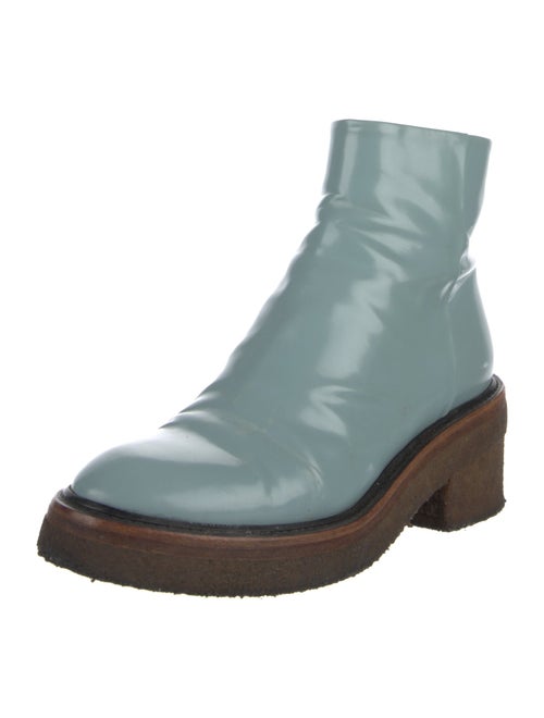 Dries Van Noten Patent Leather Sock Boots