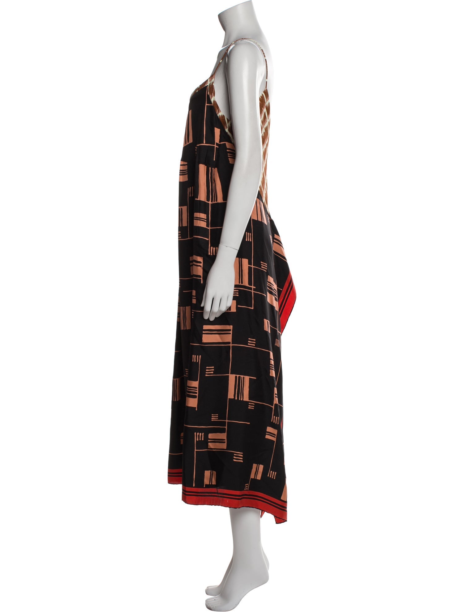 Dries Van Noten Printed Long Dress