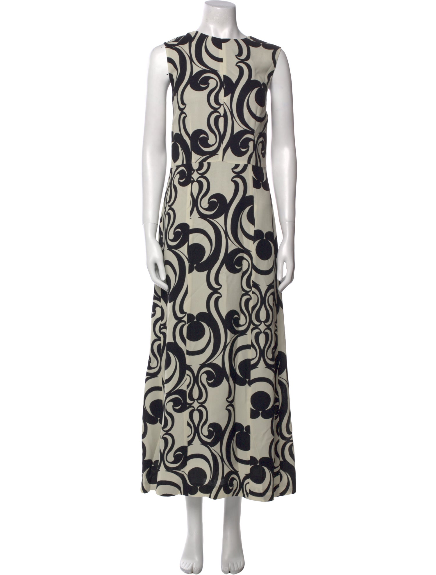 Dries Van Noten Printed Long Dress