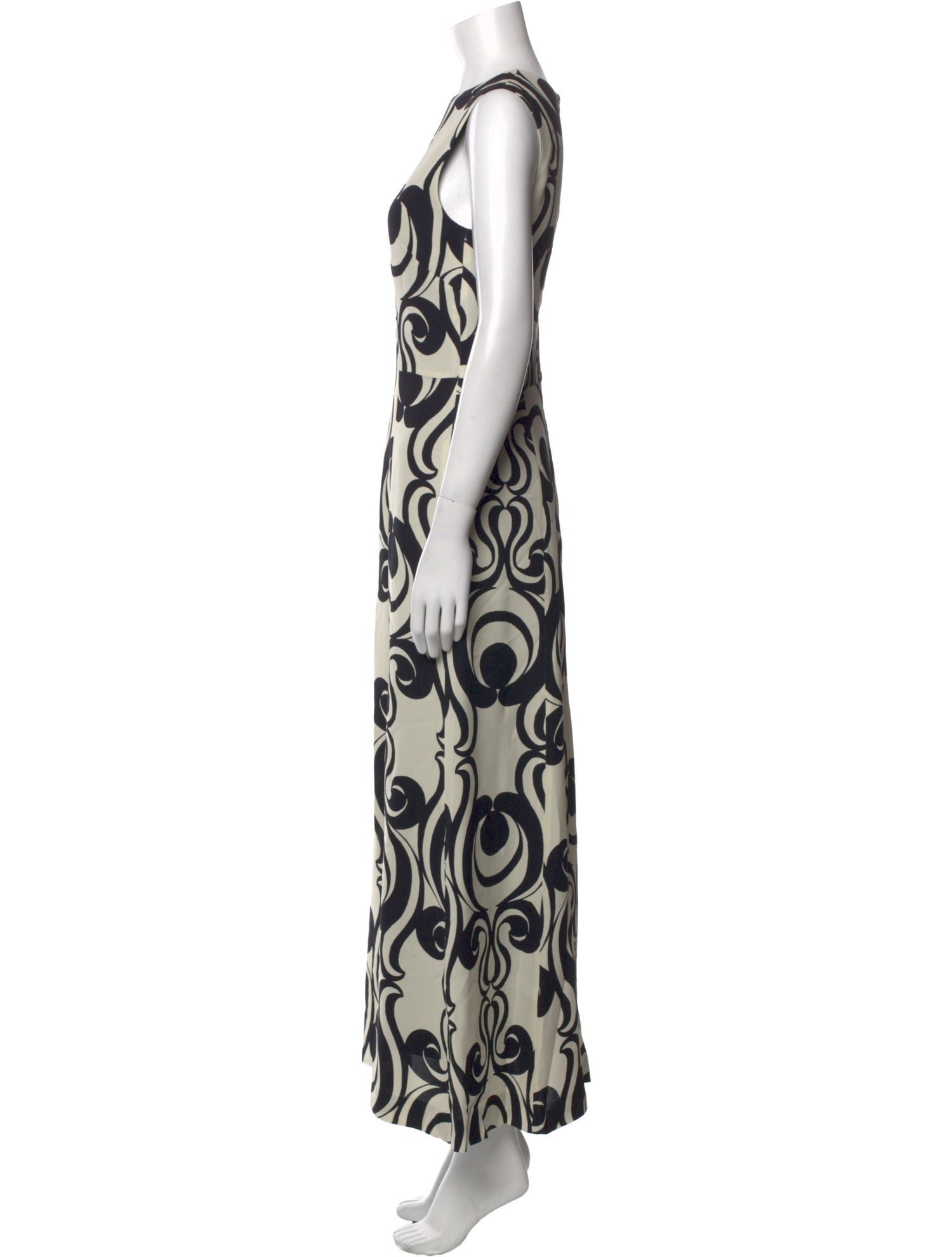 Dries Van Noten Printed Long Dress