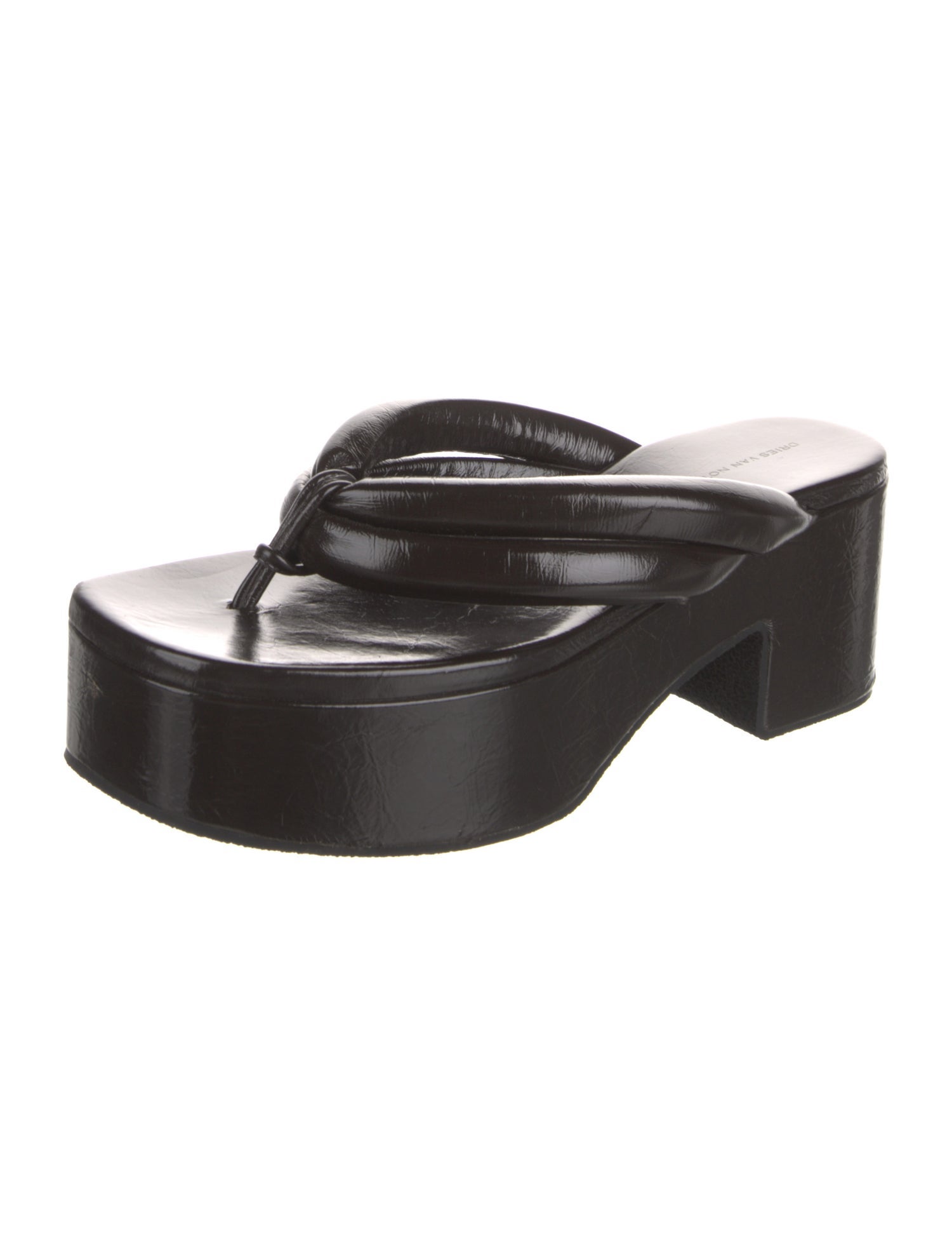 Dries Van Noten Leather Slides