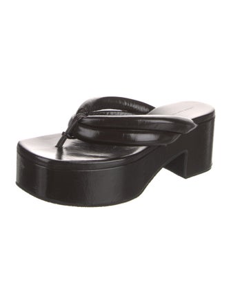 Dries Van Noten Leather Slides