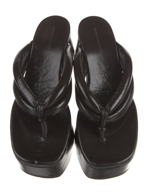 Dries Van Noten Leather Slides