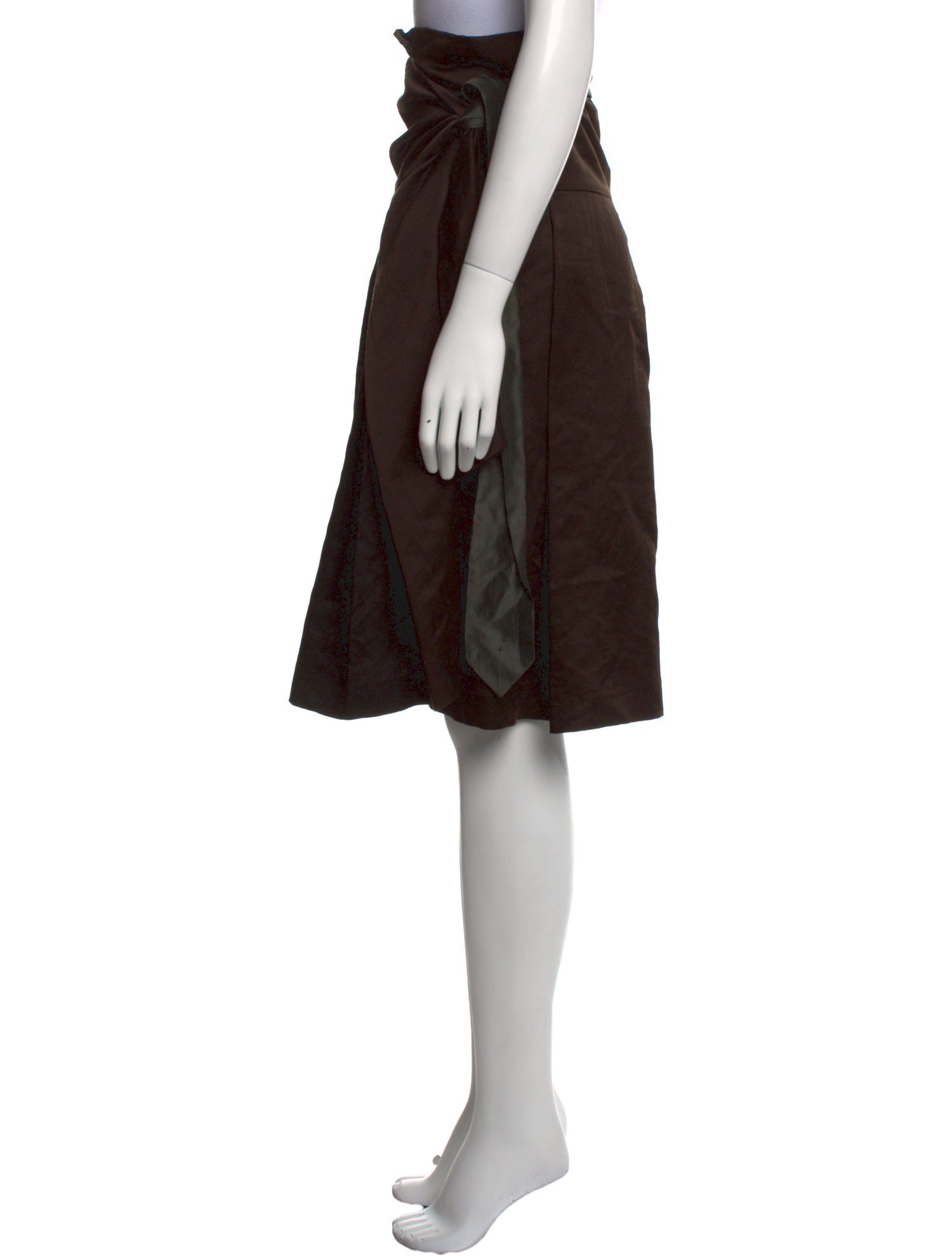 Dries Van Noten Wool Knee-Length Skirt