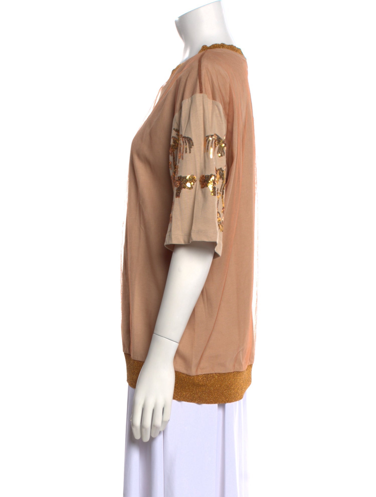 Dries Van Noten Crew Neck Short Sleeve Sweatshirt