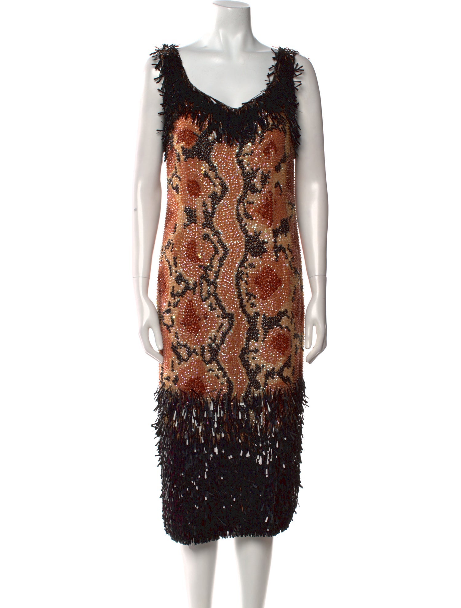 Dries Van Noten Printed Midi Length Dress