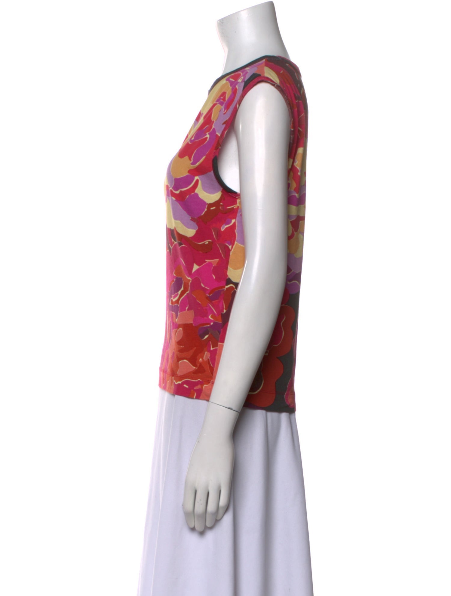 Dries Van Noten Floral Print Crew Neck Top