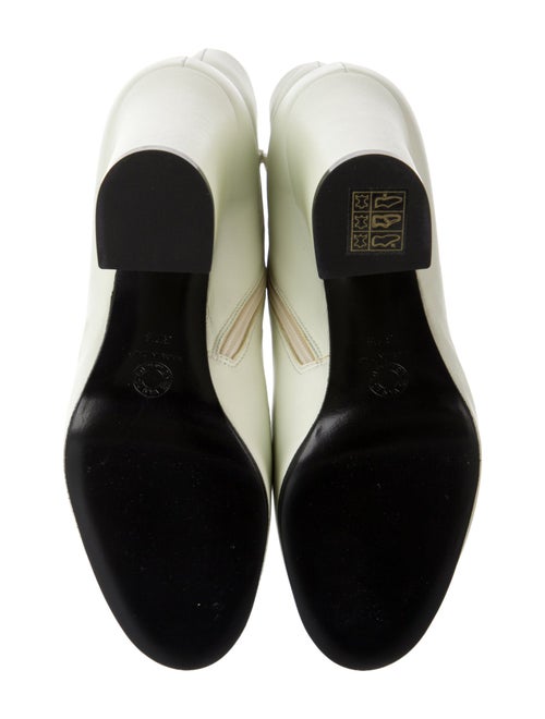 Dries Van Noten Leather Floral Print Lace-Up Boots