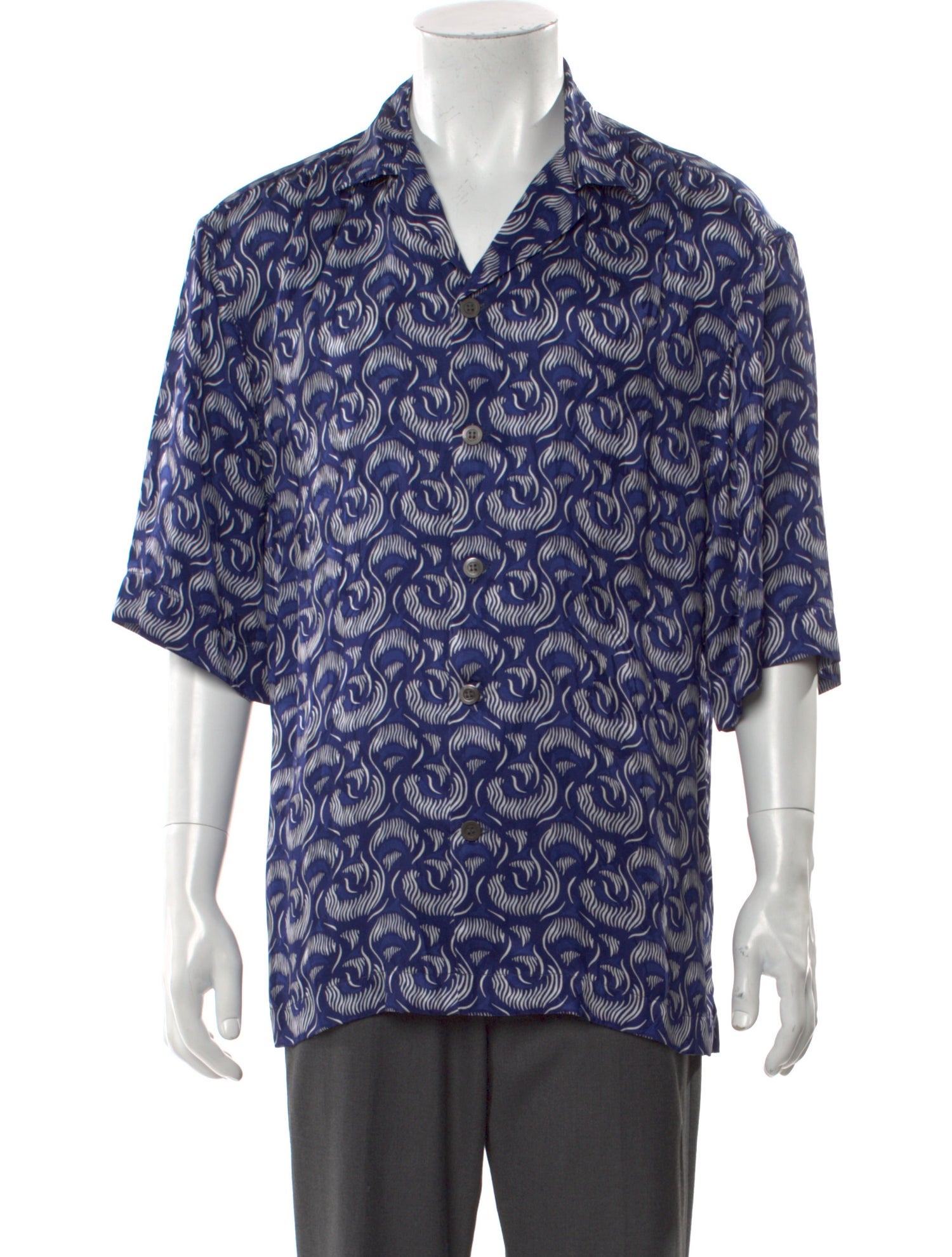 Dries Van Noten Printed Three-Quarter Sleeve Shirt w/ Tags