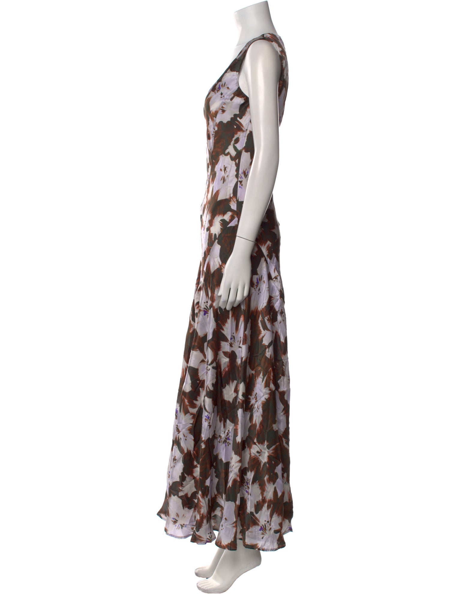 Dries Van Noten Silk Long Dress