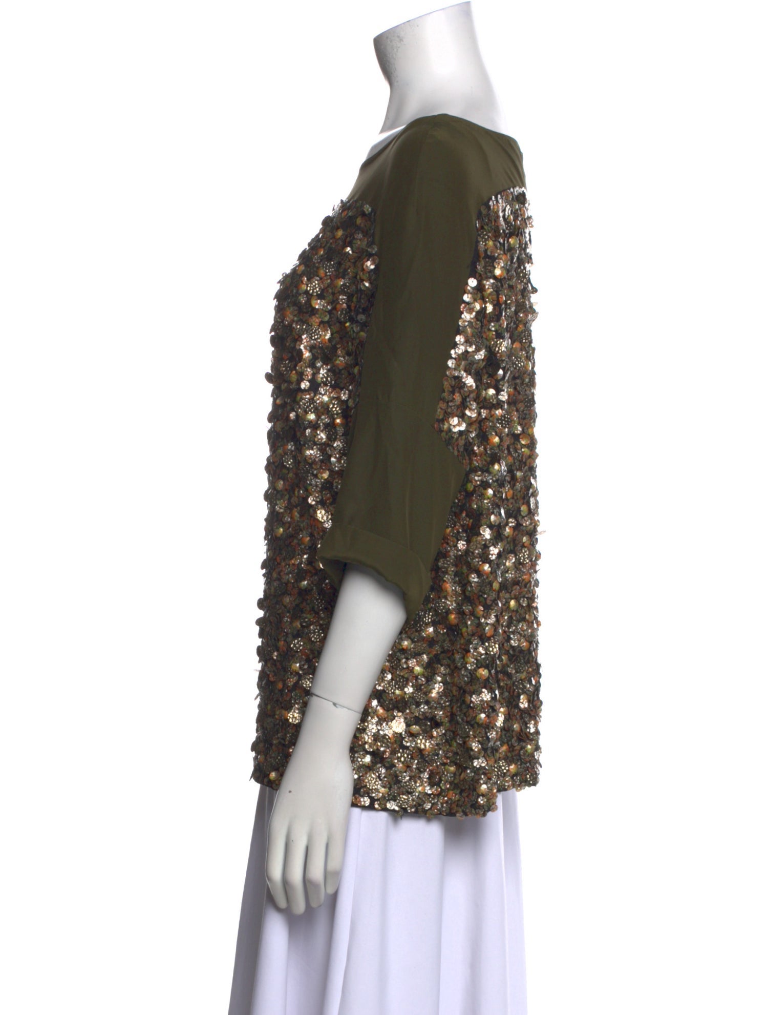 Dries Van Noten Silk Printed Blouse