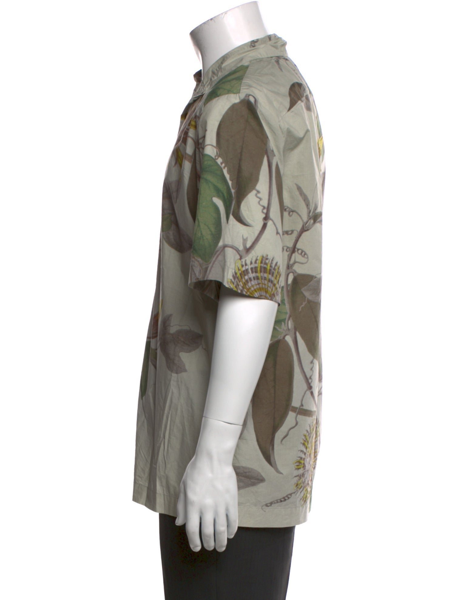 Dries Van Noten Floral Print Short Sleeve Shirt