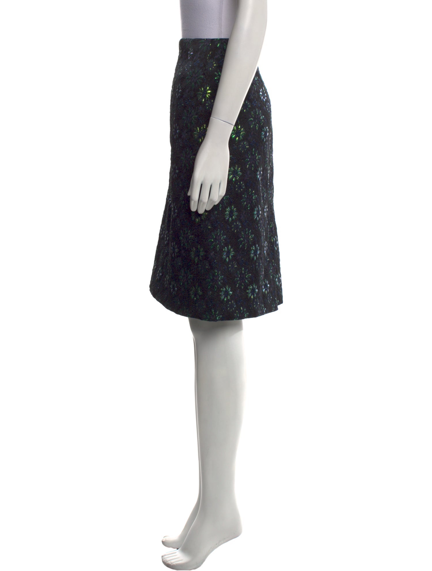 Dries Van Noten Floral Print Knee-Length Skirt