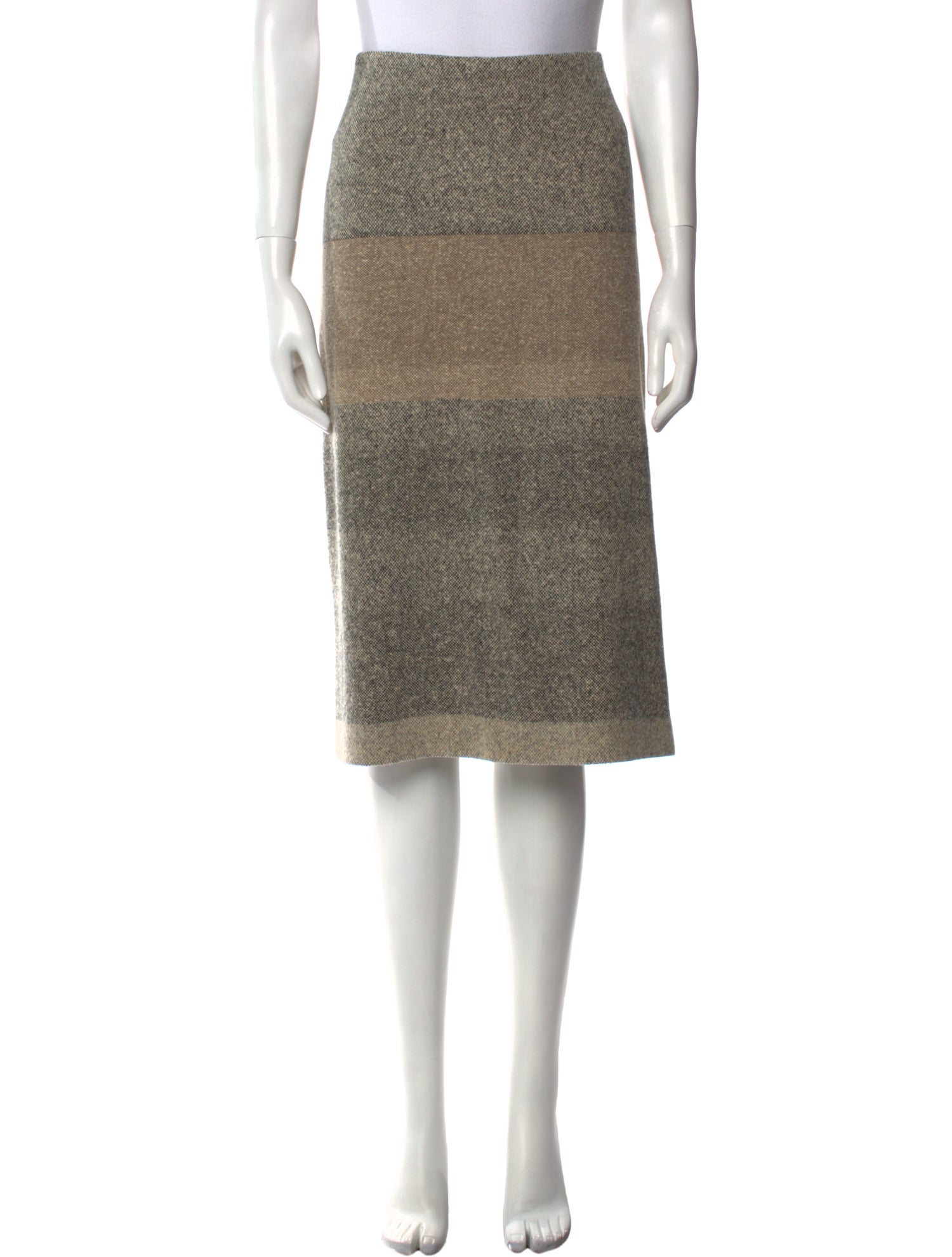 Dries Van Noten Wool Knee-Length Skirt