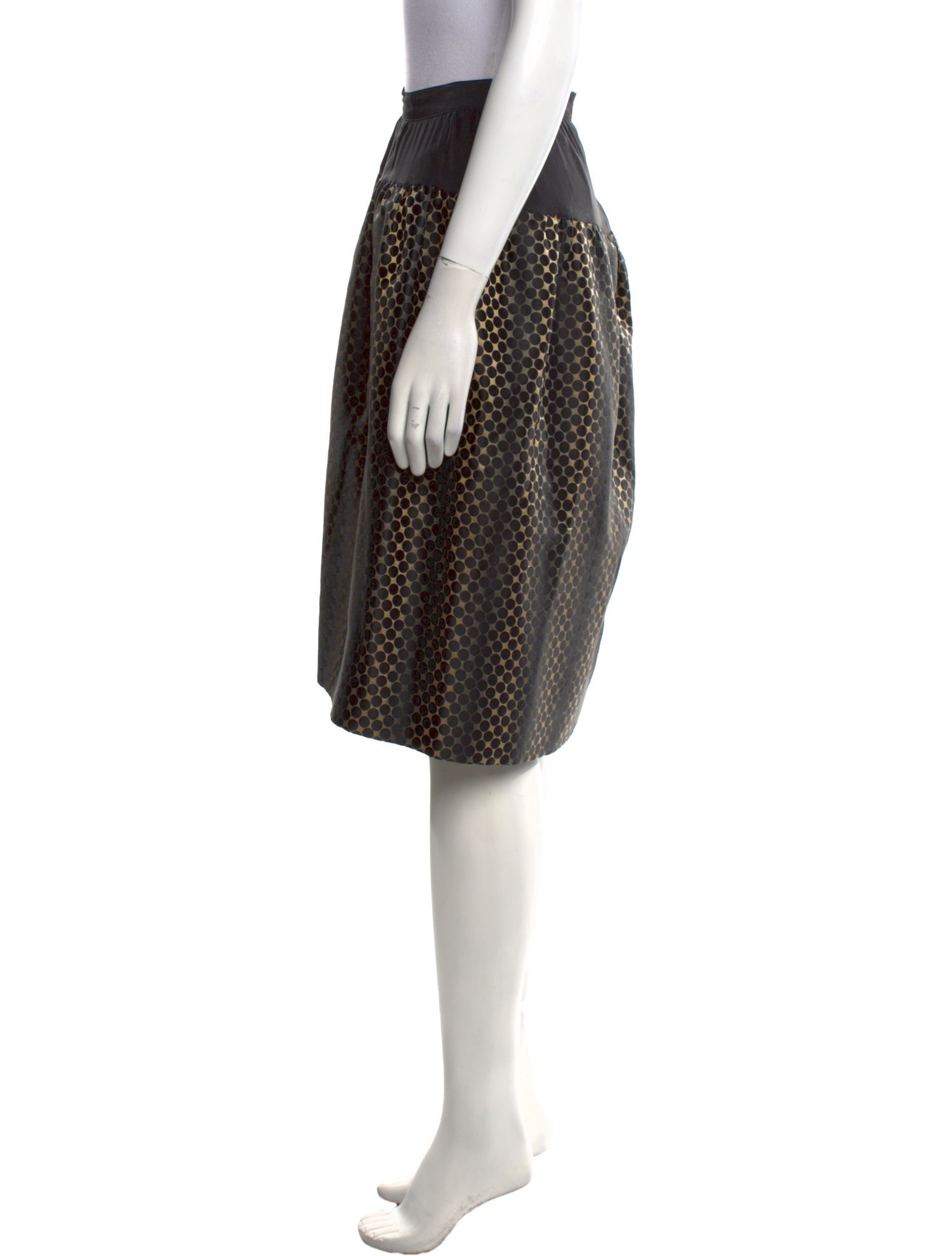 Dries Van Noten Silk Knee-Length Skirt