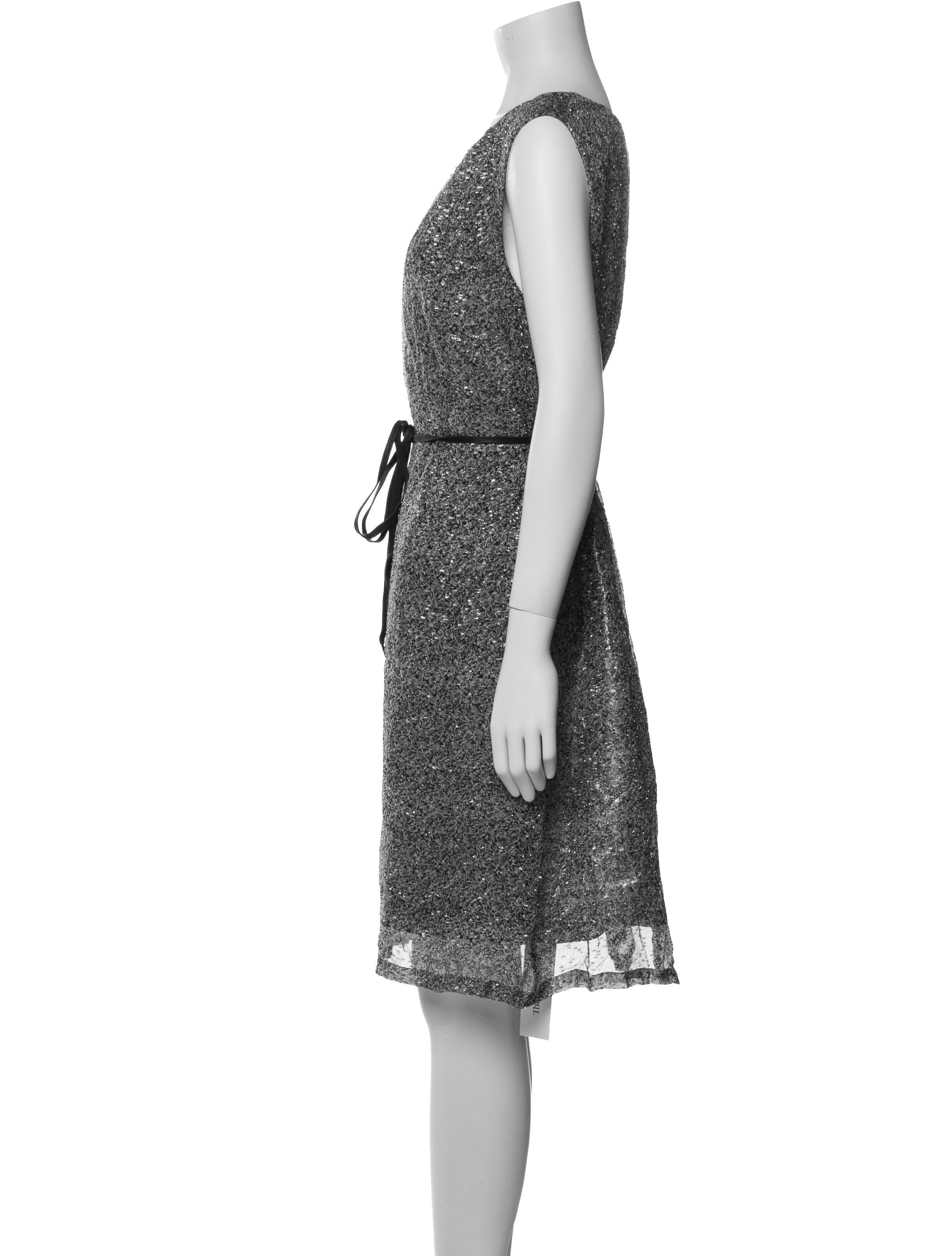 Dries Van Noten Silk Knee-Length Dress