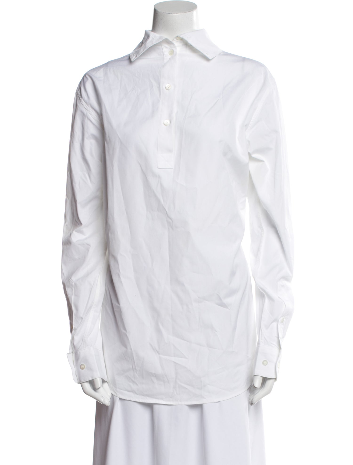 Dries Van Noten Long Sleeve Button-Up Top