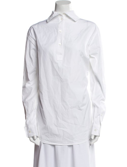 Dries Van Noten Long Sleeve Button-Up Top