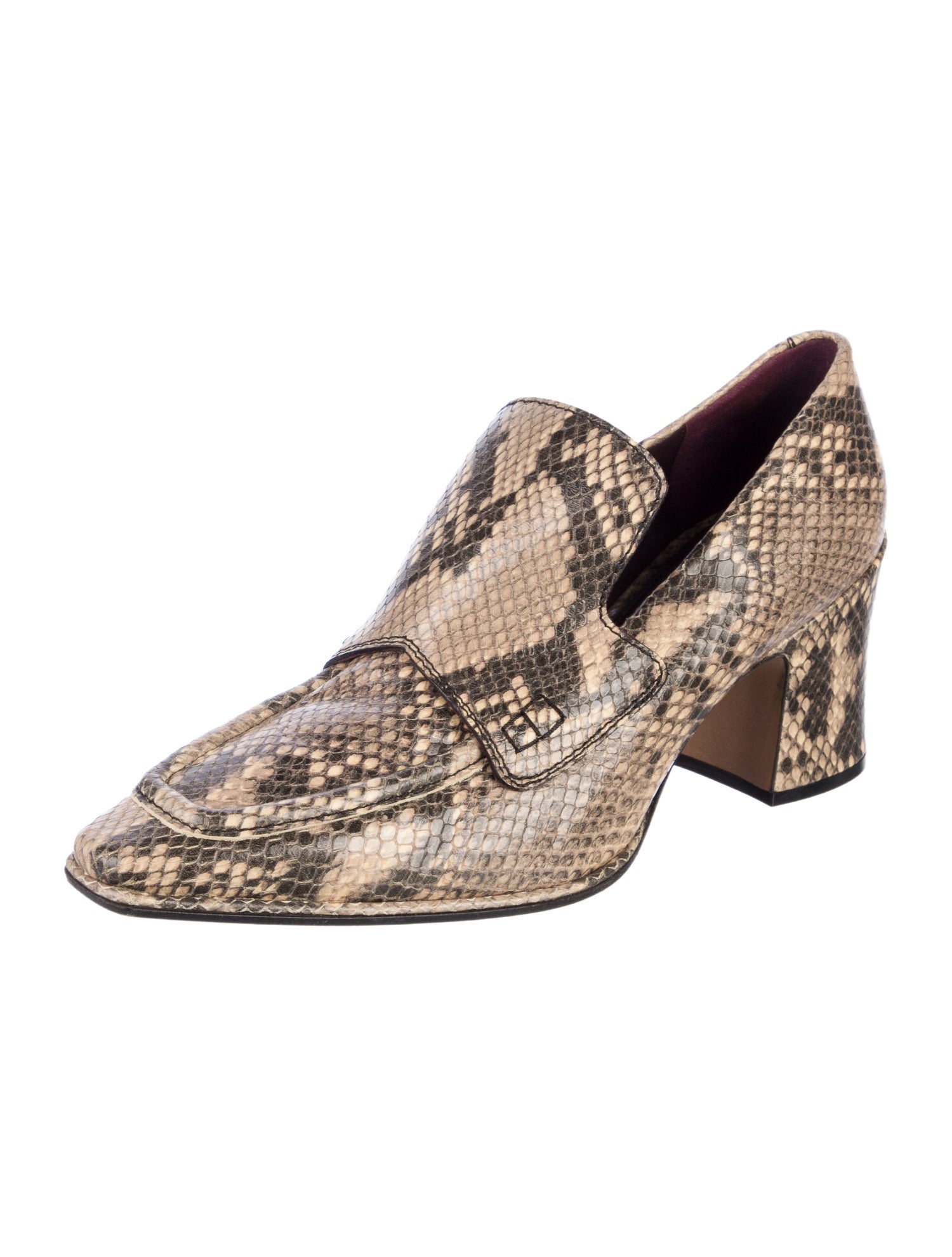Dries Van Noten Snakeskin Animal Print Pumps