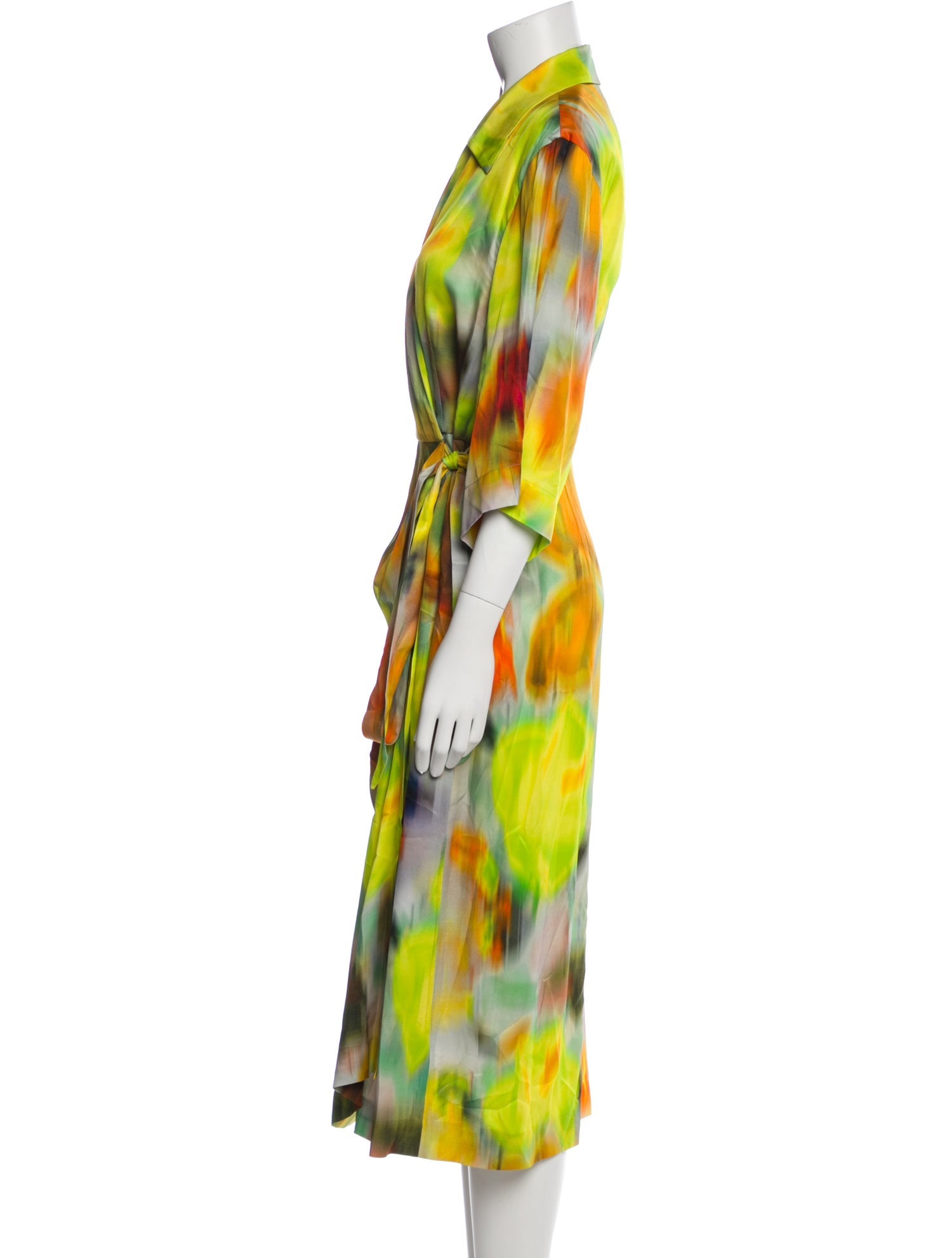 Dries Van Noten Printed Midi Length Dress