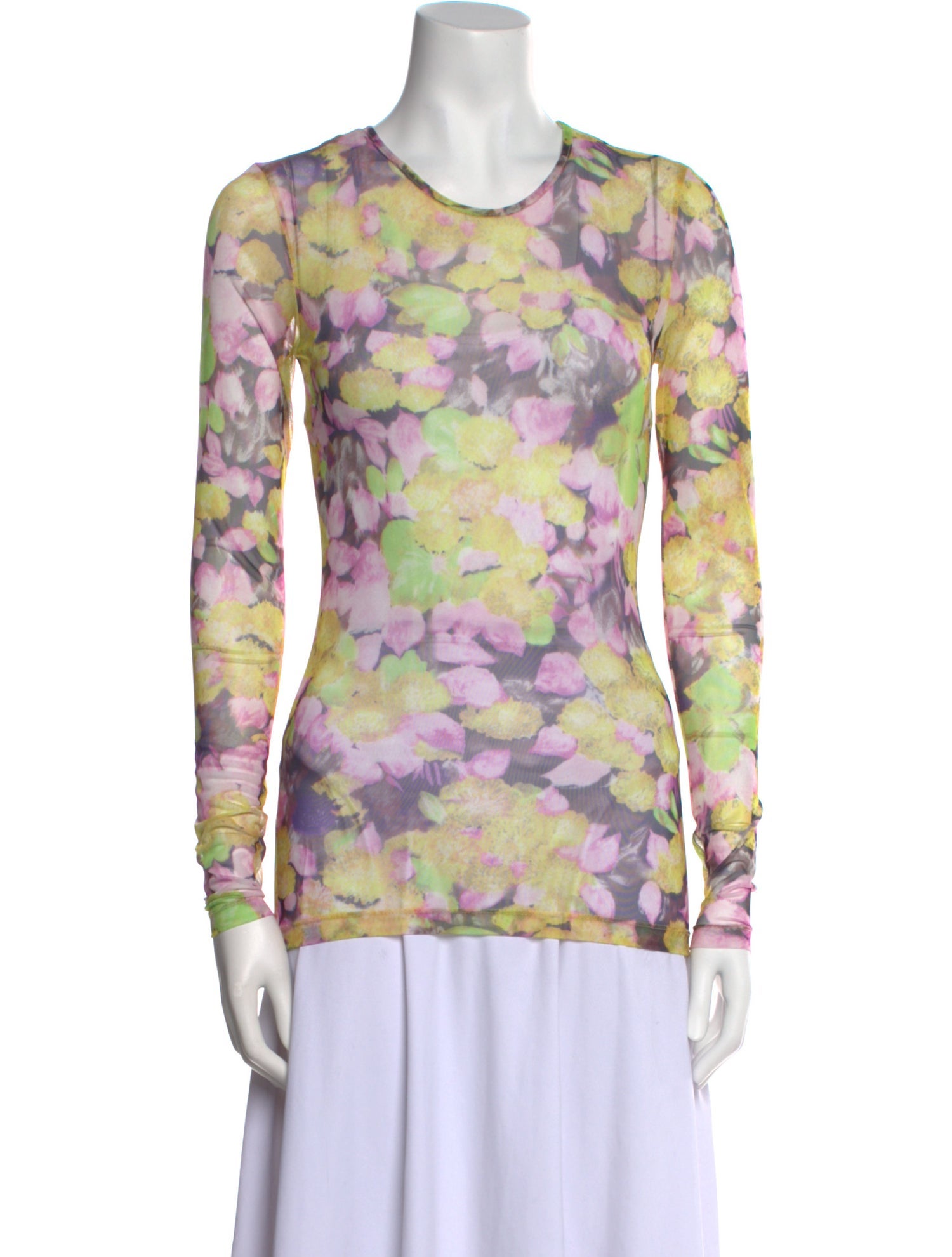 Dries Van Noten Floral Print Crew Neck Sweatshirt